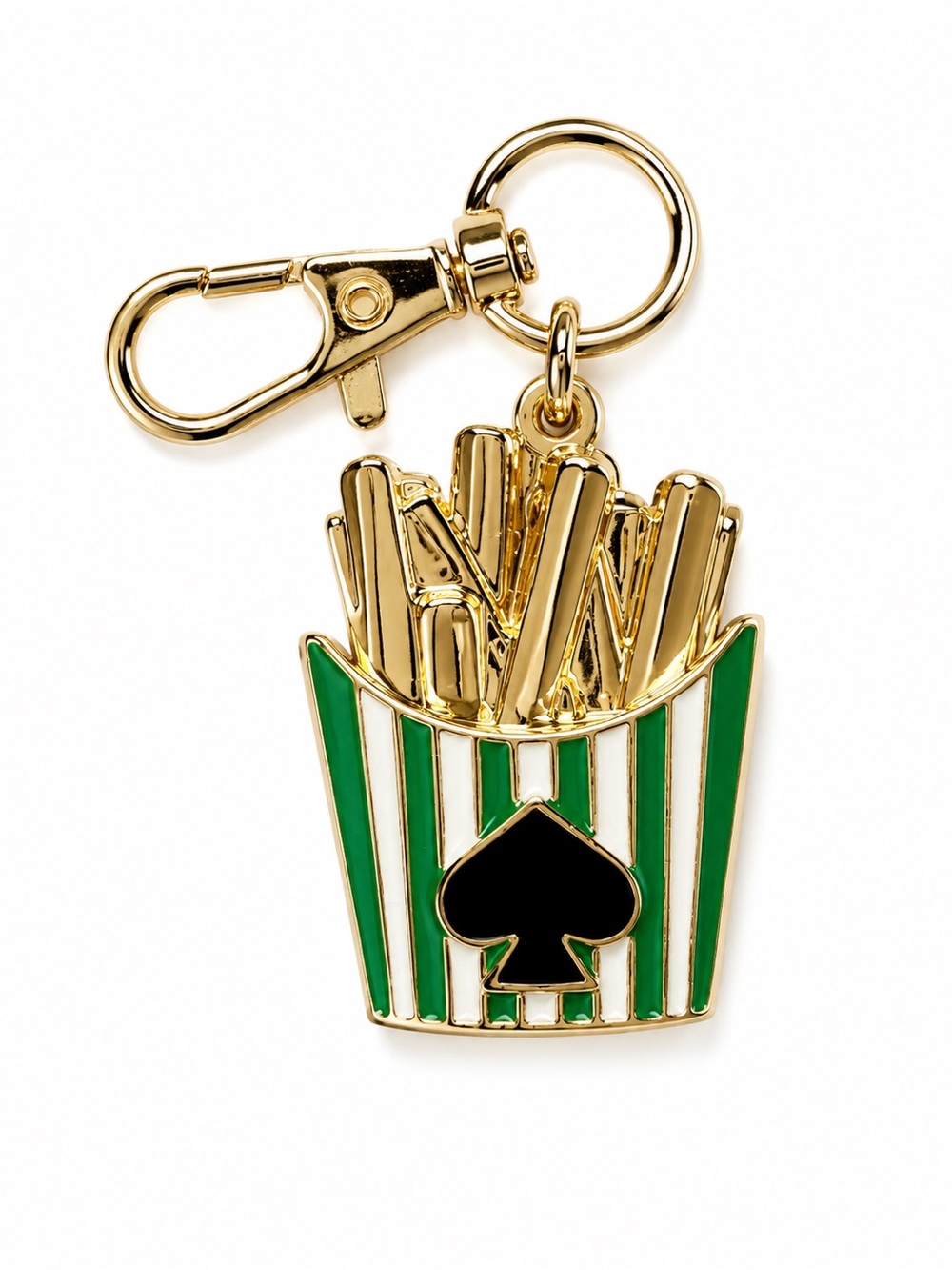 Kate Spade X Target New French Fry Bag Charm in Gold Tone